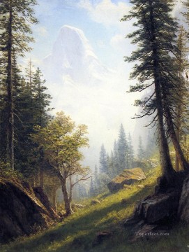 風景 Painting - ベルナー・アルプスの中で アルバート・ビアシュタット